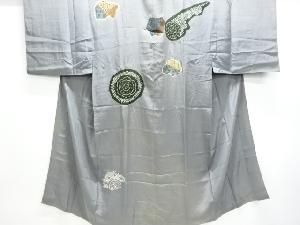 アンティーク　絞り抽象模様男物長襦袢